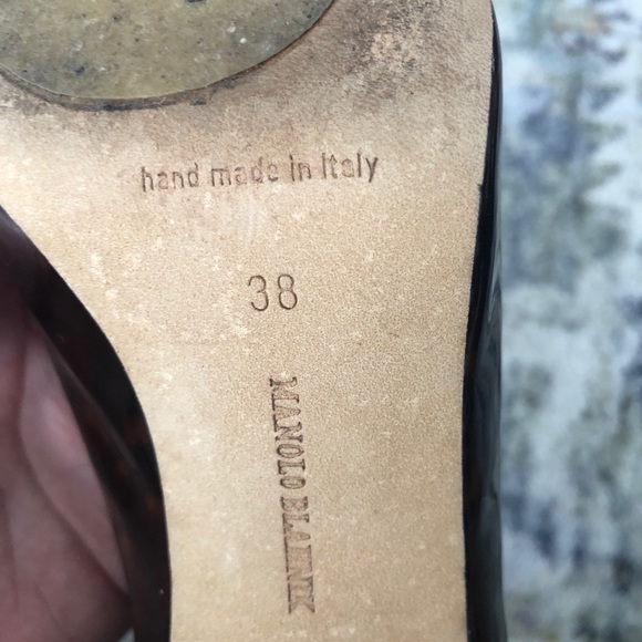 HOT Manolo Blahnik 🐢 tortoishell kitten heels - Picture 2 of 6